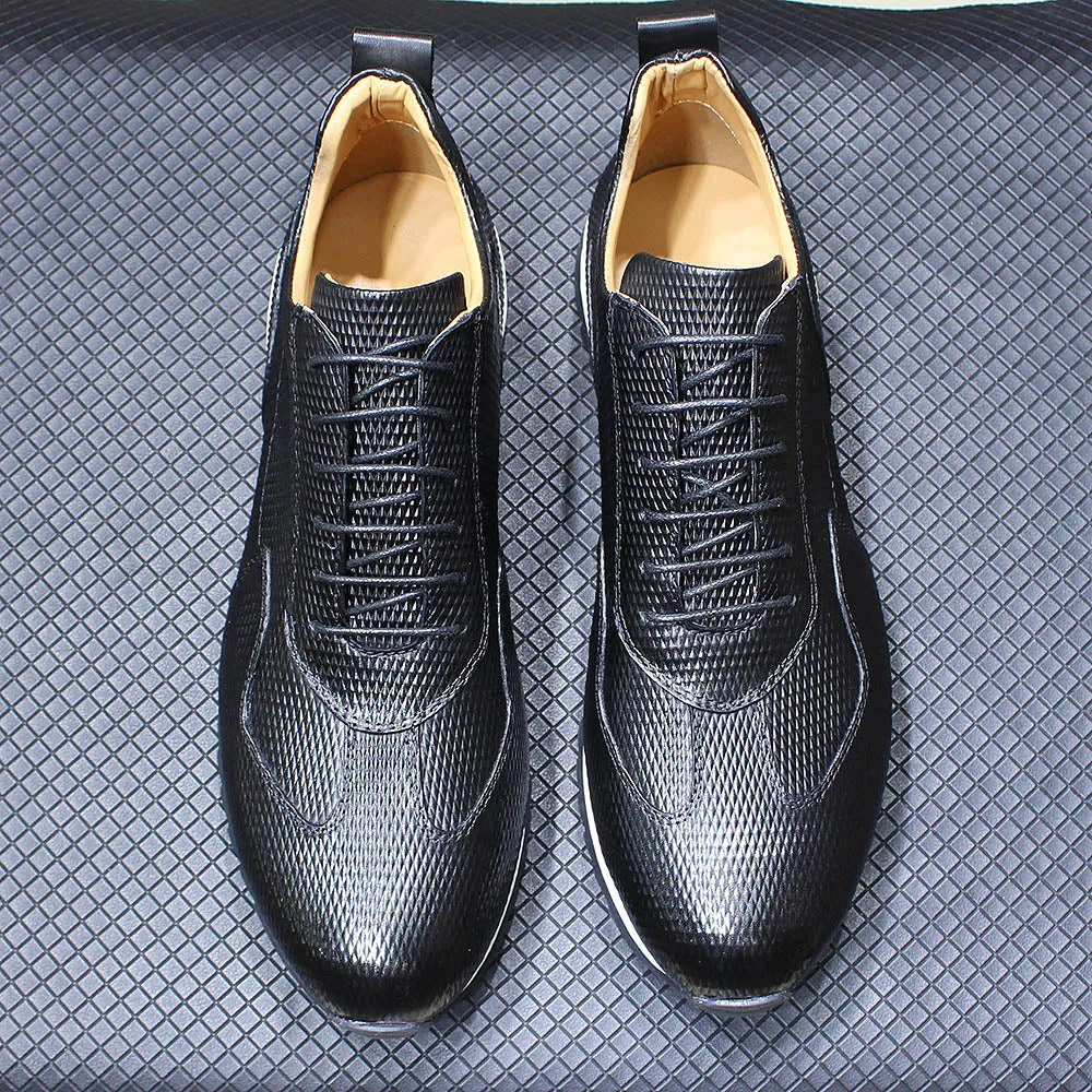 Handcrafted Genuine Leather Oxford Sneakers