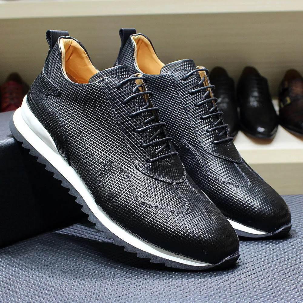 Handcrafted Genuine Leather Oxford Sneakers