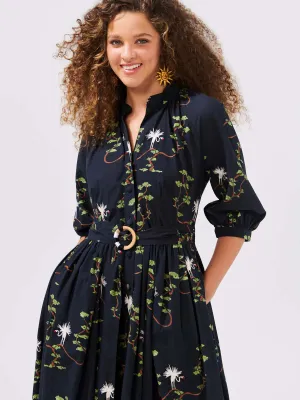 Hayley Menzies birds of utopia cotton volume shirt dress