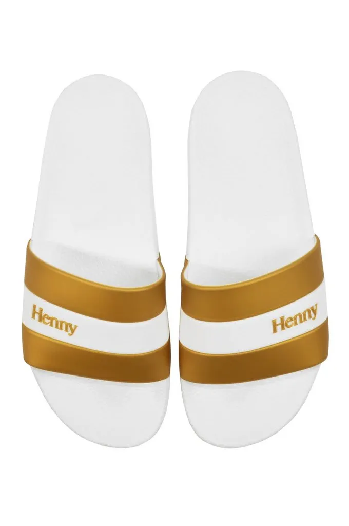 Henny Apparel Stripe Slides Sandals
