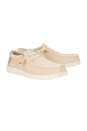 HEYDUDE Men’s Wally Stretch Sox Shoes in Irish Cream | 41898-0LZ