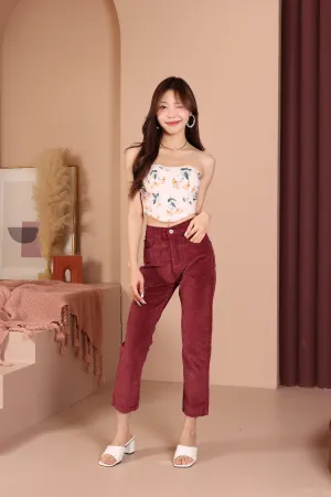 Jack Russel - Women Corduroy - Klassik JF-301/22 Slim Fit Mid Waisted