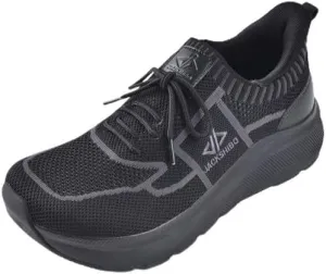 JACKSHIBO Mens Slip in Hands Free Shoes Wide Toe Box Orthopedic Slip On Walking Sneakers with Arch Support Cushioned Sole