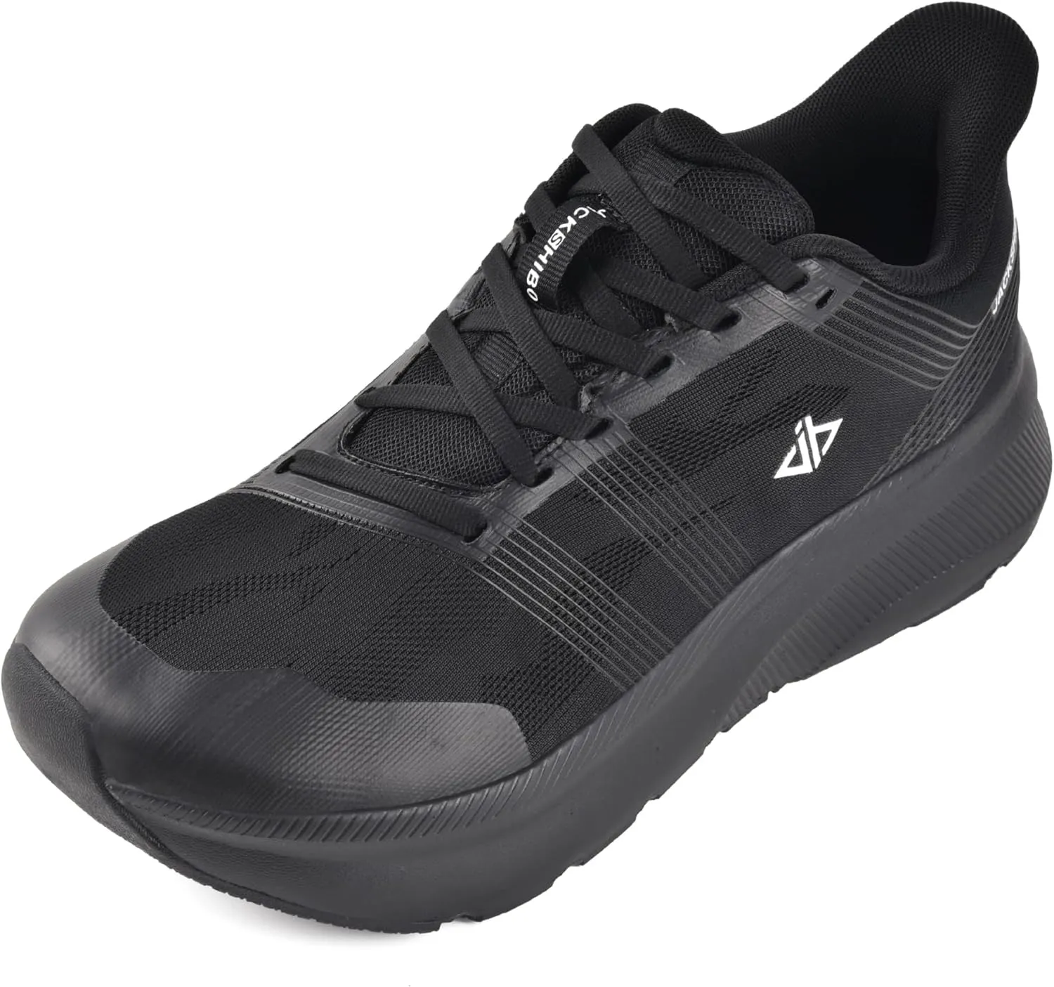 JACKSHIBO Mens Wide Toe Box Slip in Hands Free Shoes,Slip on Arch Support Wide Sneakers,Thick Cushioning Running Orthopedic Walking Sneakers with Zero Drop Sole