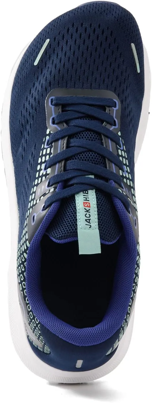 JACKSHIBO Wide Toe Box Shoes Women Arch Support Wide Sneakers for Running Walking Athletic Tennis Orthopedic Plantar Fasciitis Workout Flux Footwear with Thick Cushion Zero Drop Sole Width Shoes