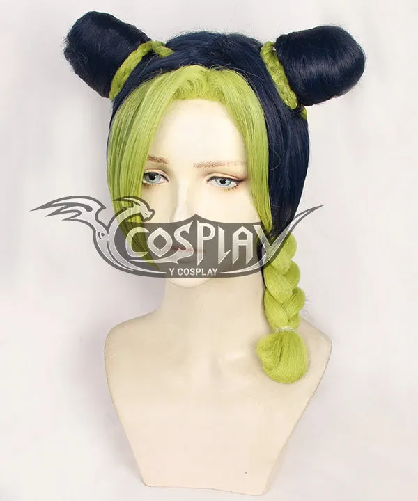 JoJo's Bizarre Adventure Stone Ocean Jolyne Cujoh Blue Green Cosplay Wig