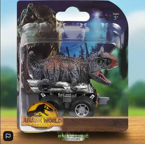 Jurassic World Zoom Riders Pull-Back Powered Car