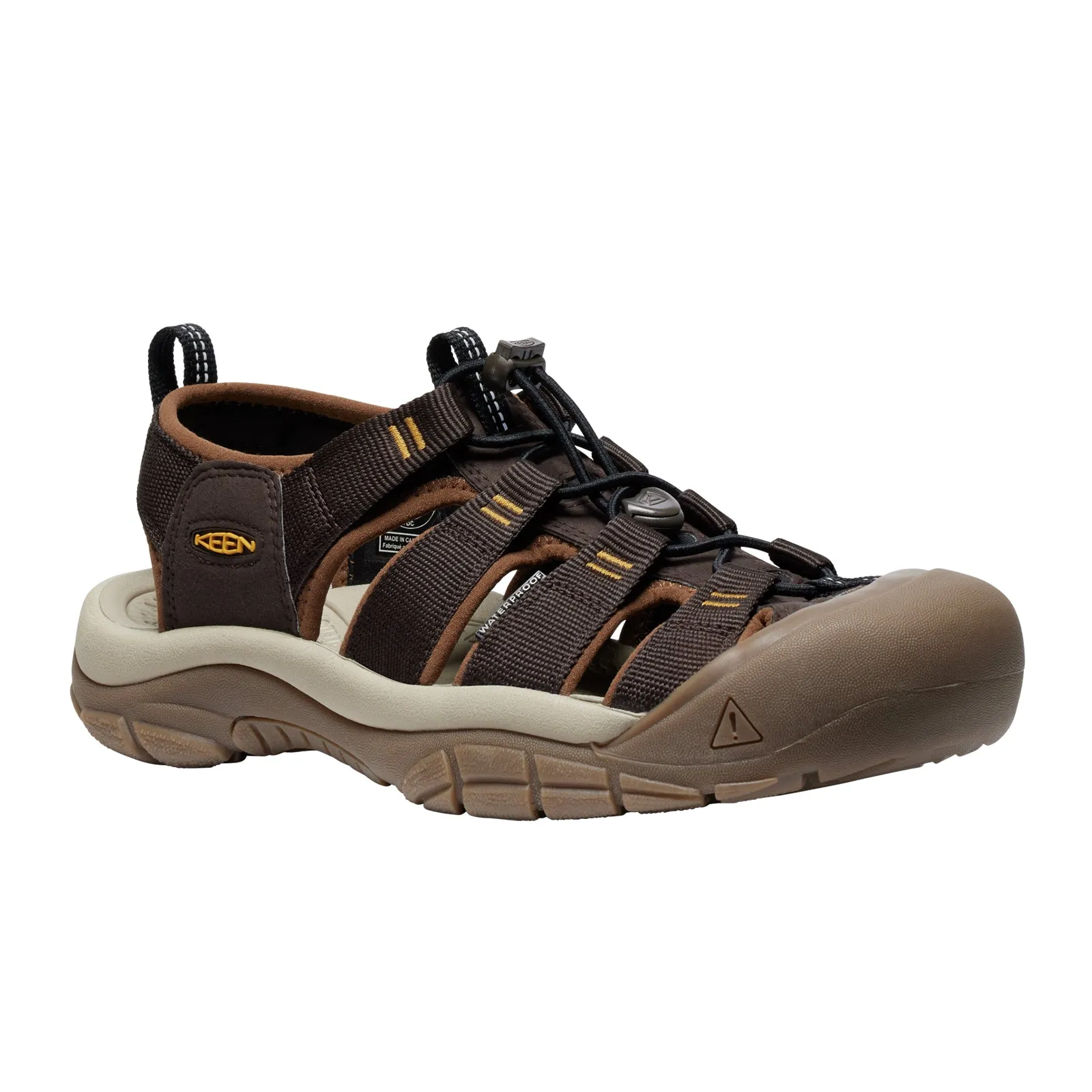 Keen Newport H2 Active Sandal (Men) - Java/Golden Yellow