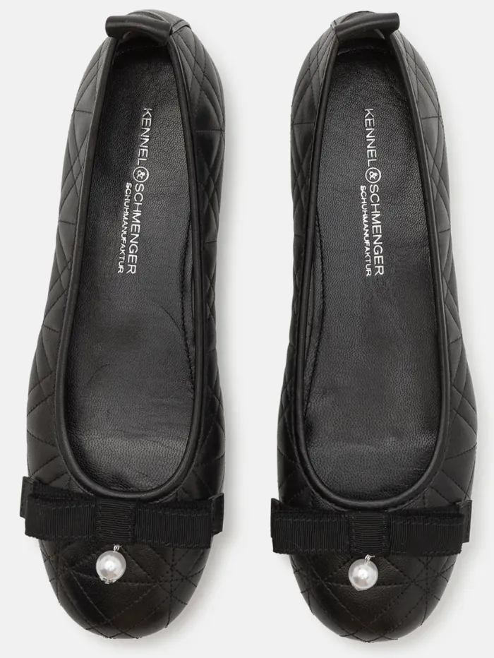 Kennel & Schmenger Women's LOLA Ballerina Flats In Black 51-11100-310 Col 001