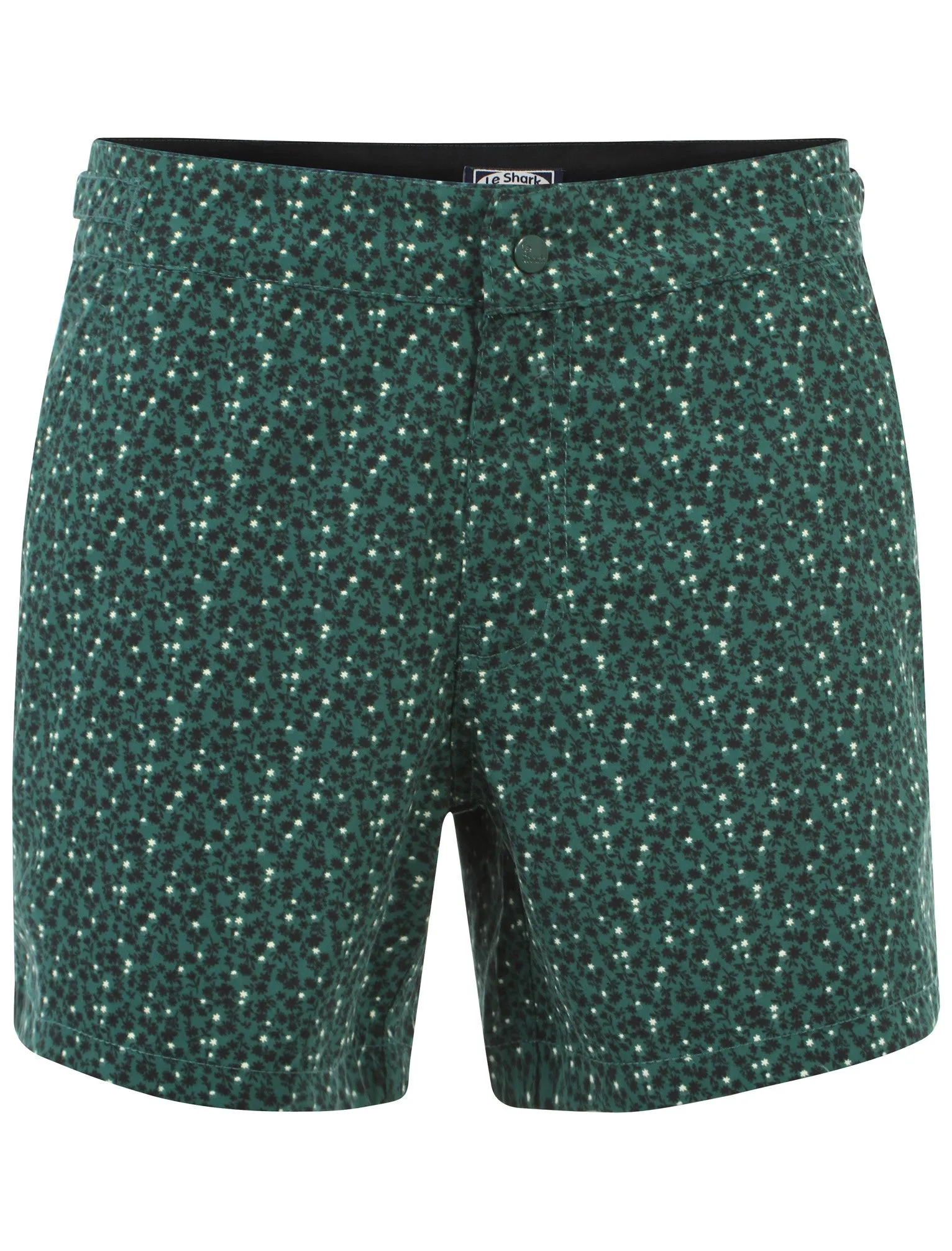 Le Shark Sandbar green swimming trunks