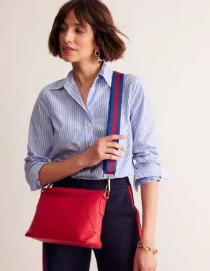 Leather Crossbody-Red