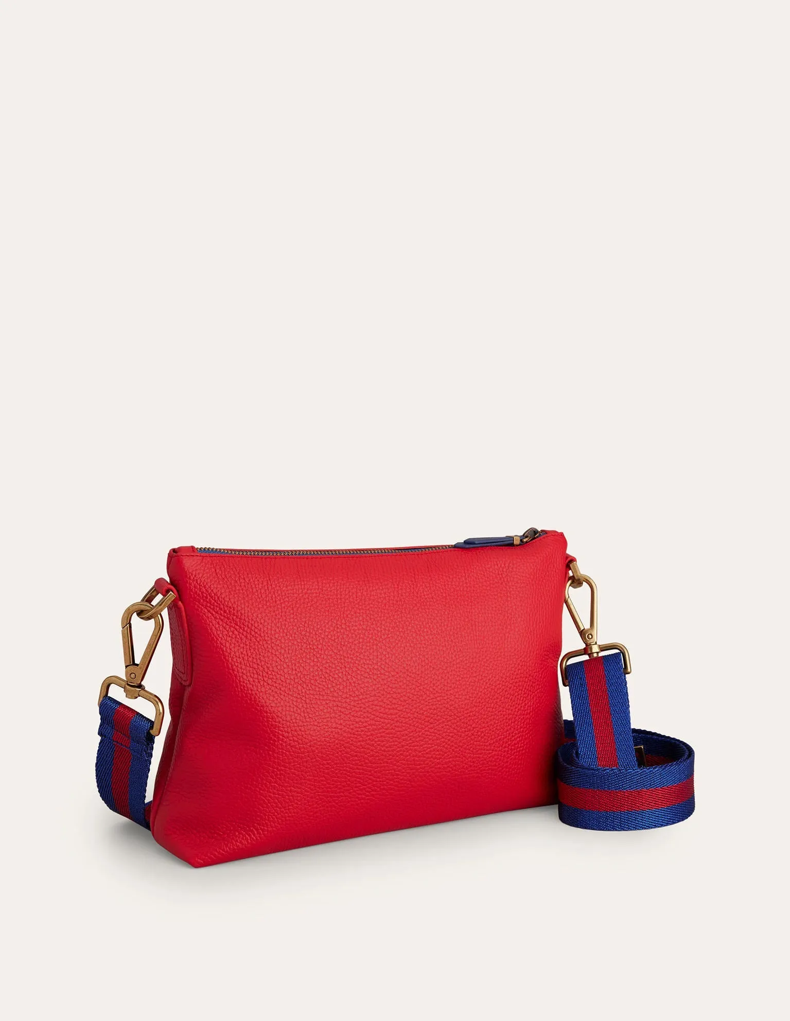 Leather Crossbody-Red