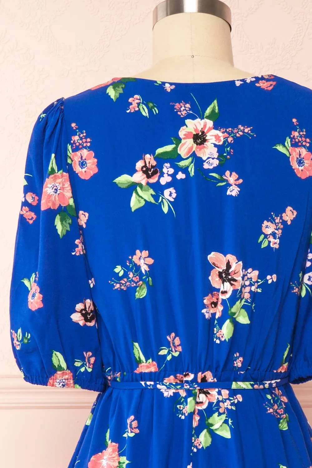 Liana Blue | Short V-Neck Dress
