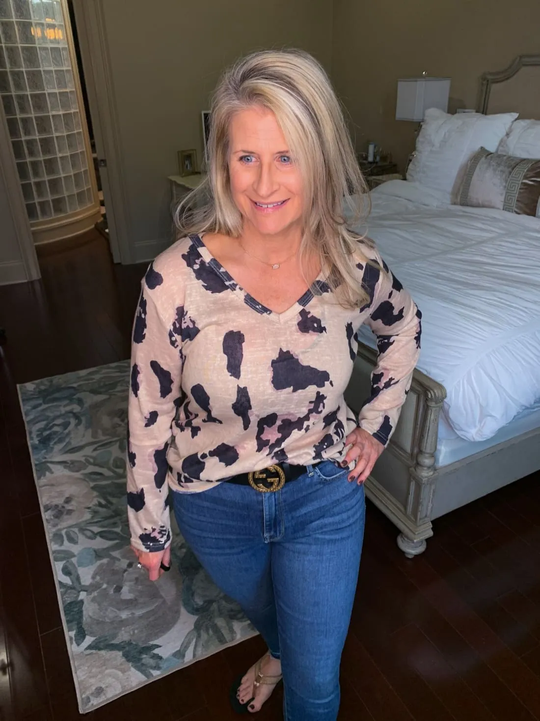 Lightweight Leopard Print Blouse
