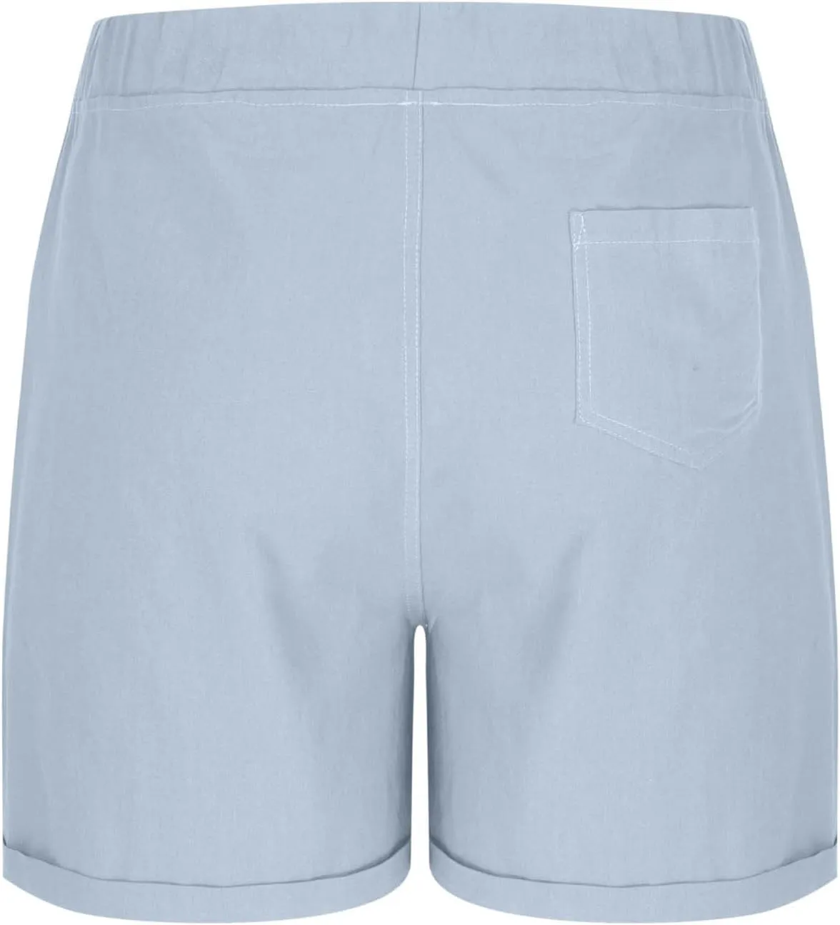 Linen Shorts for Men Casual Drawstring Elastic Waist Quick Dry Summer Beach Shorts with Pockets for Summer