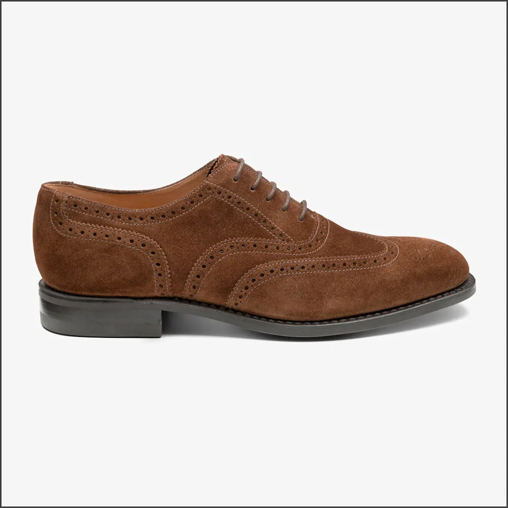 Loake 302 Classic Brown Suede Brogue Oxford@