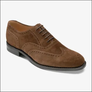 Loake 302 Classic Brown Suede Brogue Oxford@