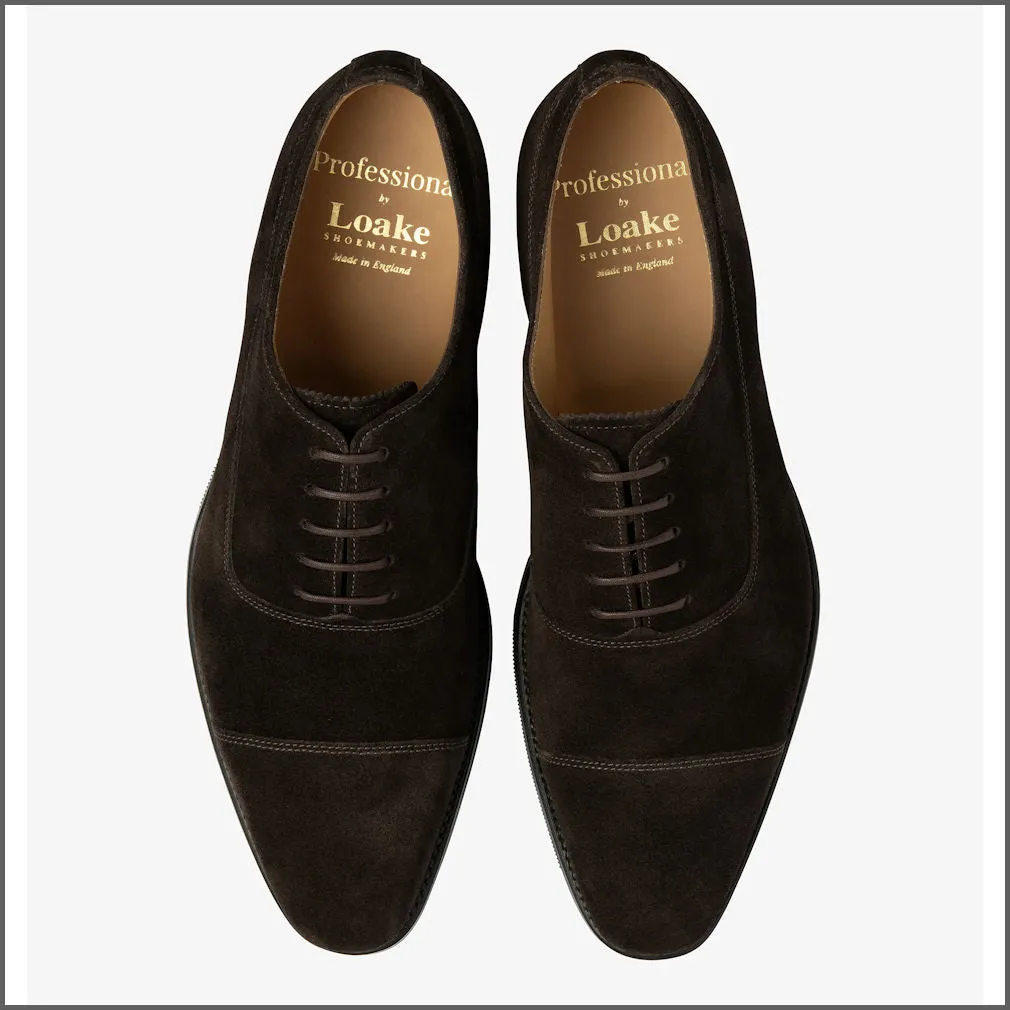 Loake Trueman Dark Brown Suede@