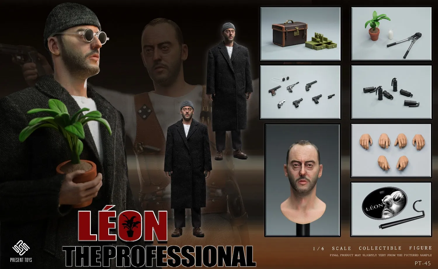Léon The Professional - Brown Shoes w/Socks (Peg Type)