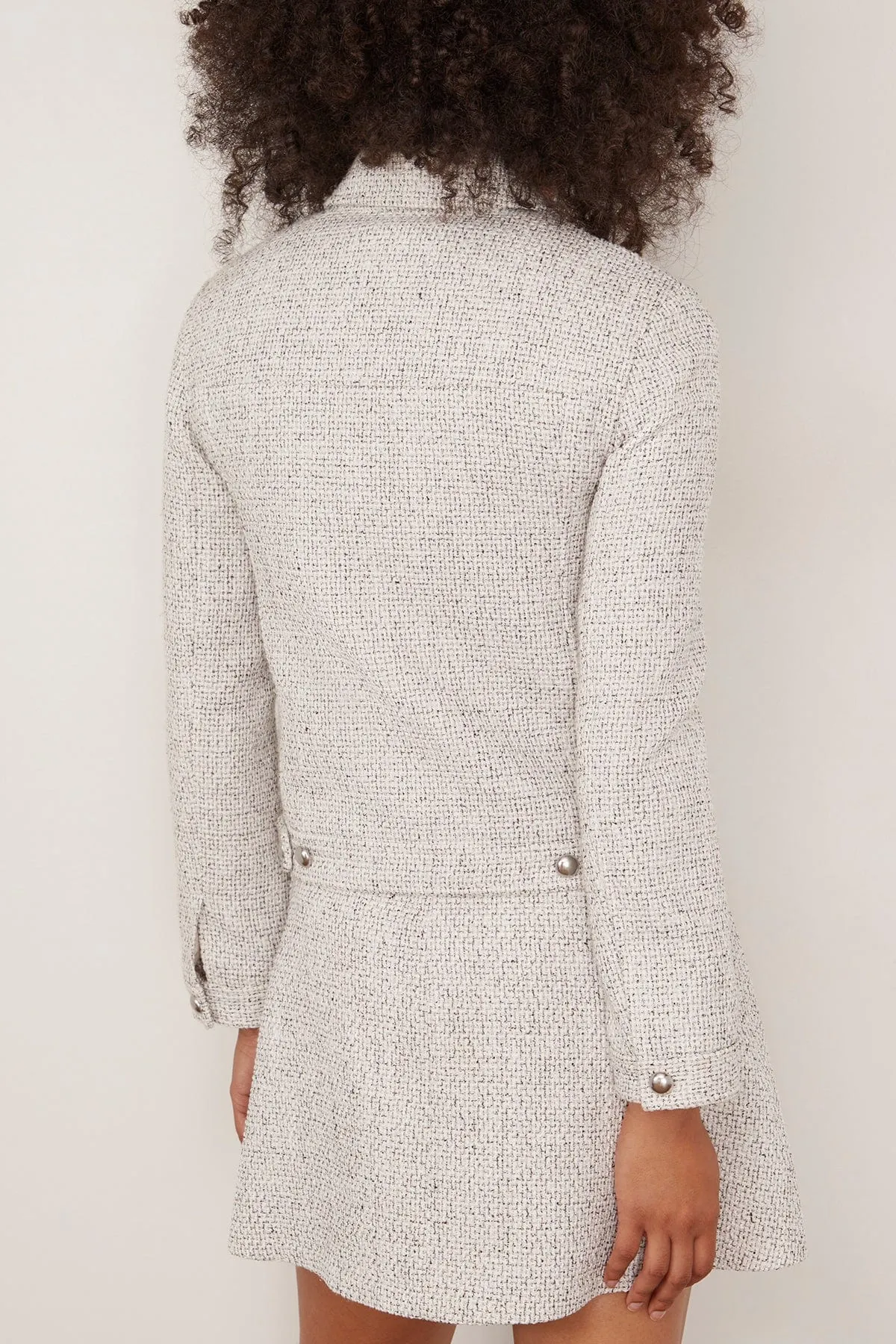 Marcella Jacket in Tweed Alabaster/Black