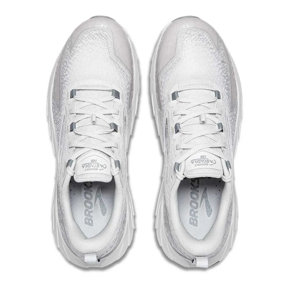 Men's Cascadia 18 Running Shoe - Oyster/Primer Grey/Coconut - Regular (D)
