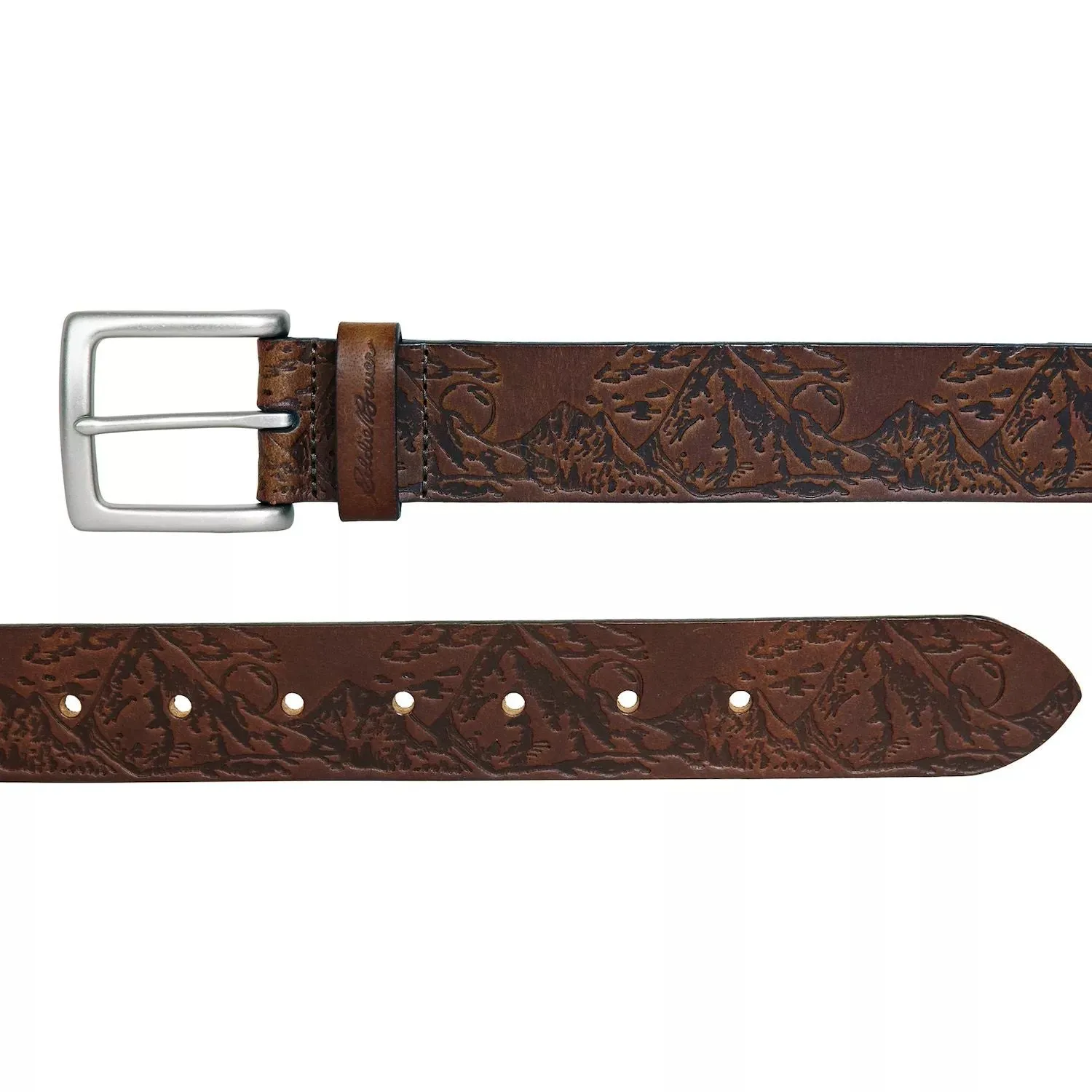 Men's Eddie Bauer 1.45 Inch Sneakers. Live Your Adventure Embossed Belt