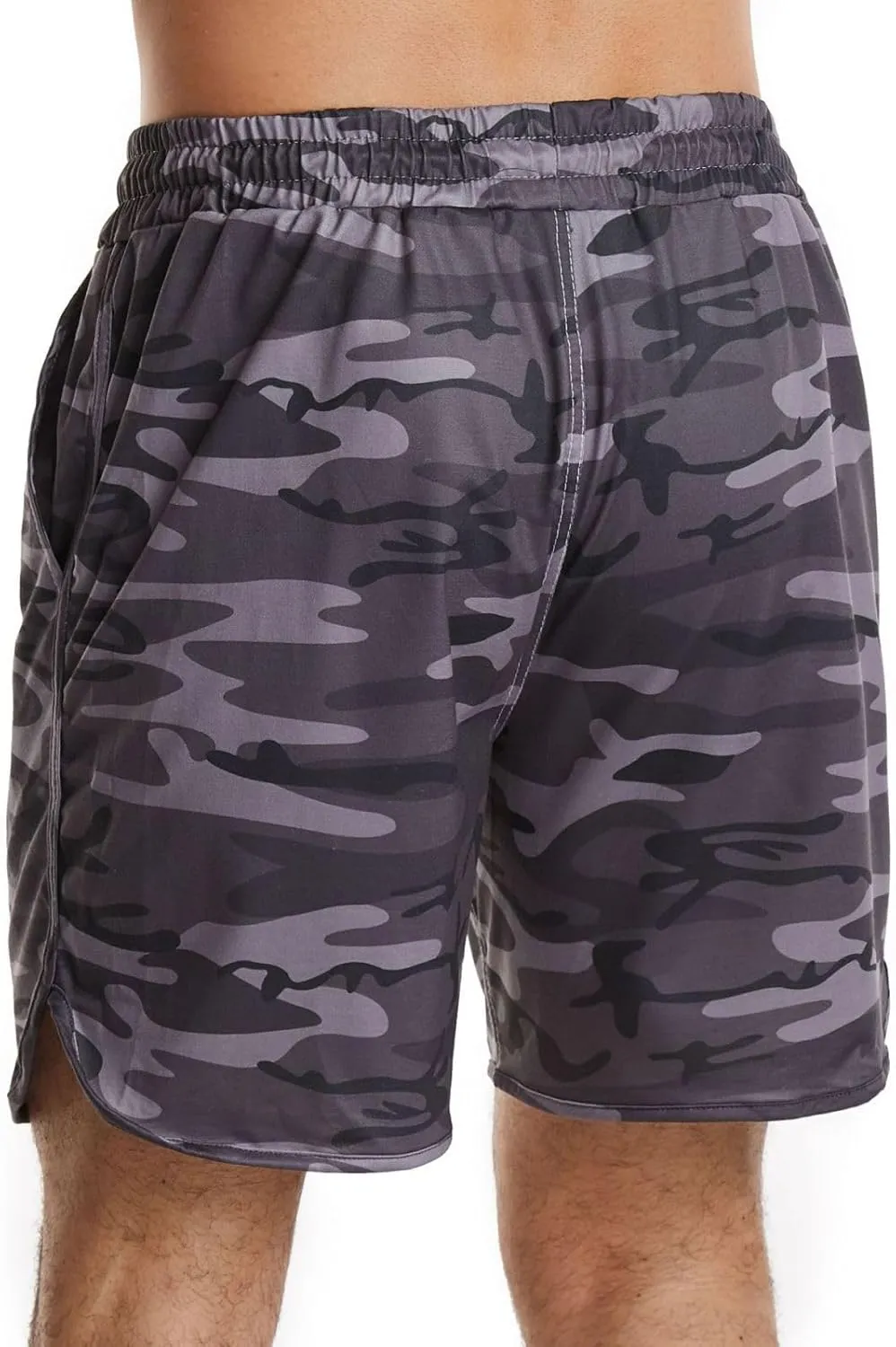 Mens Quick Dry Board Shorts Swim Trunks with Zipper Pockets Bathing Suit