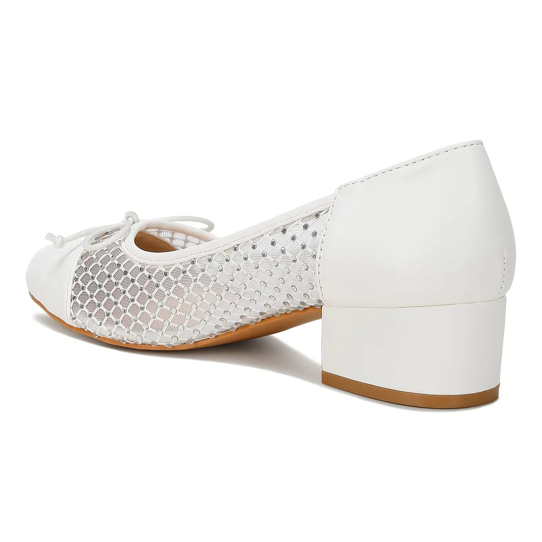 Mesh Ballerina Pumps