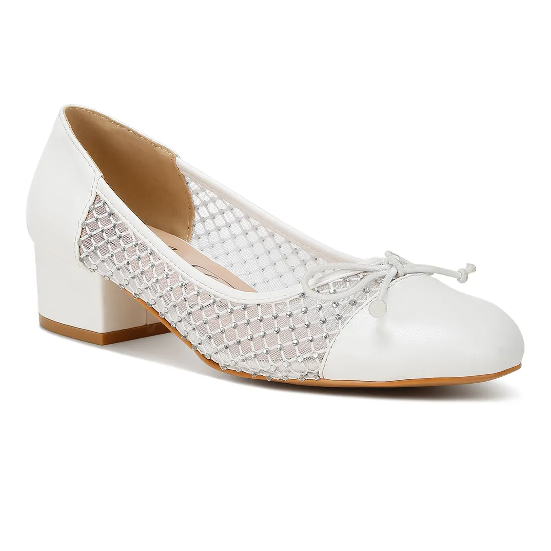 Mesh Ballerina Pumps
