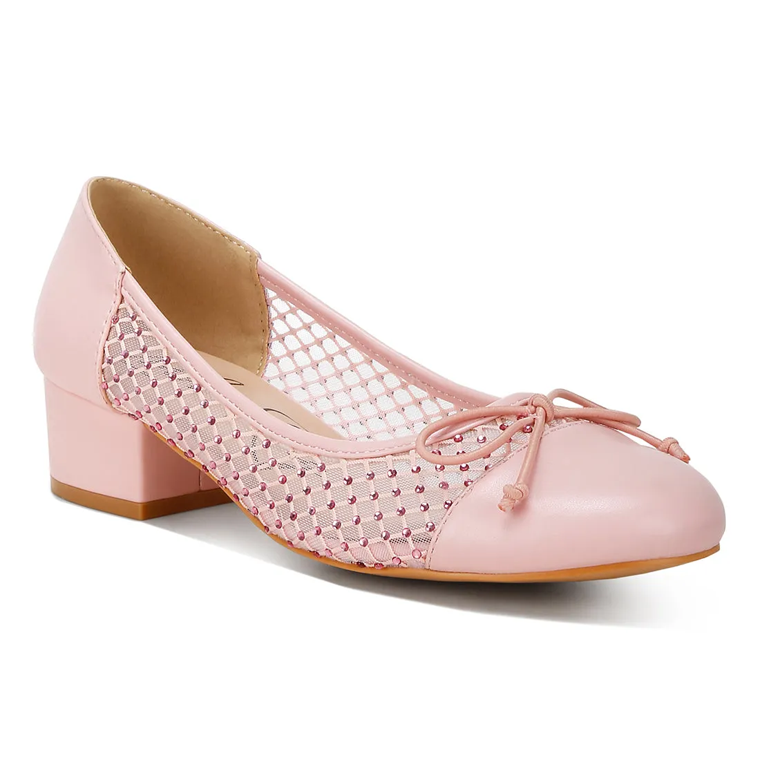 Mesh Ballerina Pumps