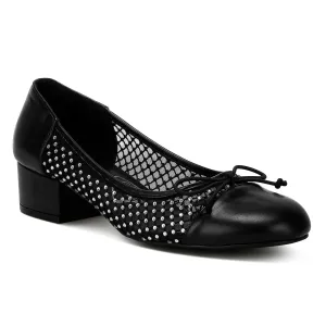 Mesh Ballerina Pumps