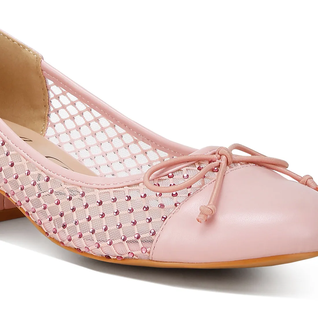 Mesh Ballerina Pumps