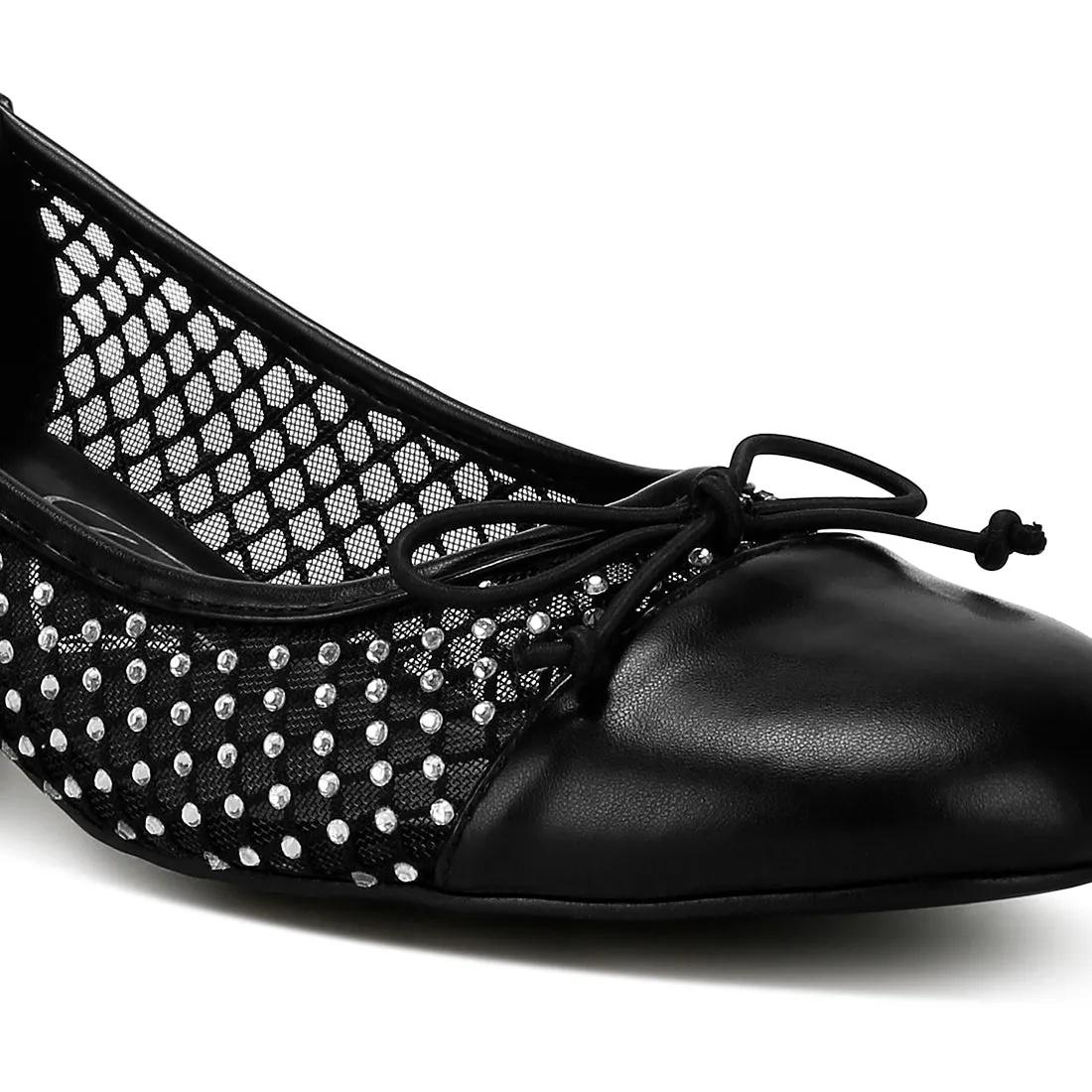 Mesh Ballerina Pumps