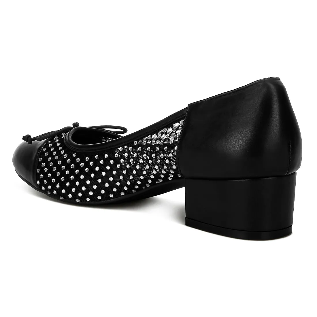 Mesh Ballerina Pumps