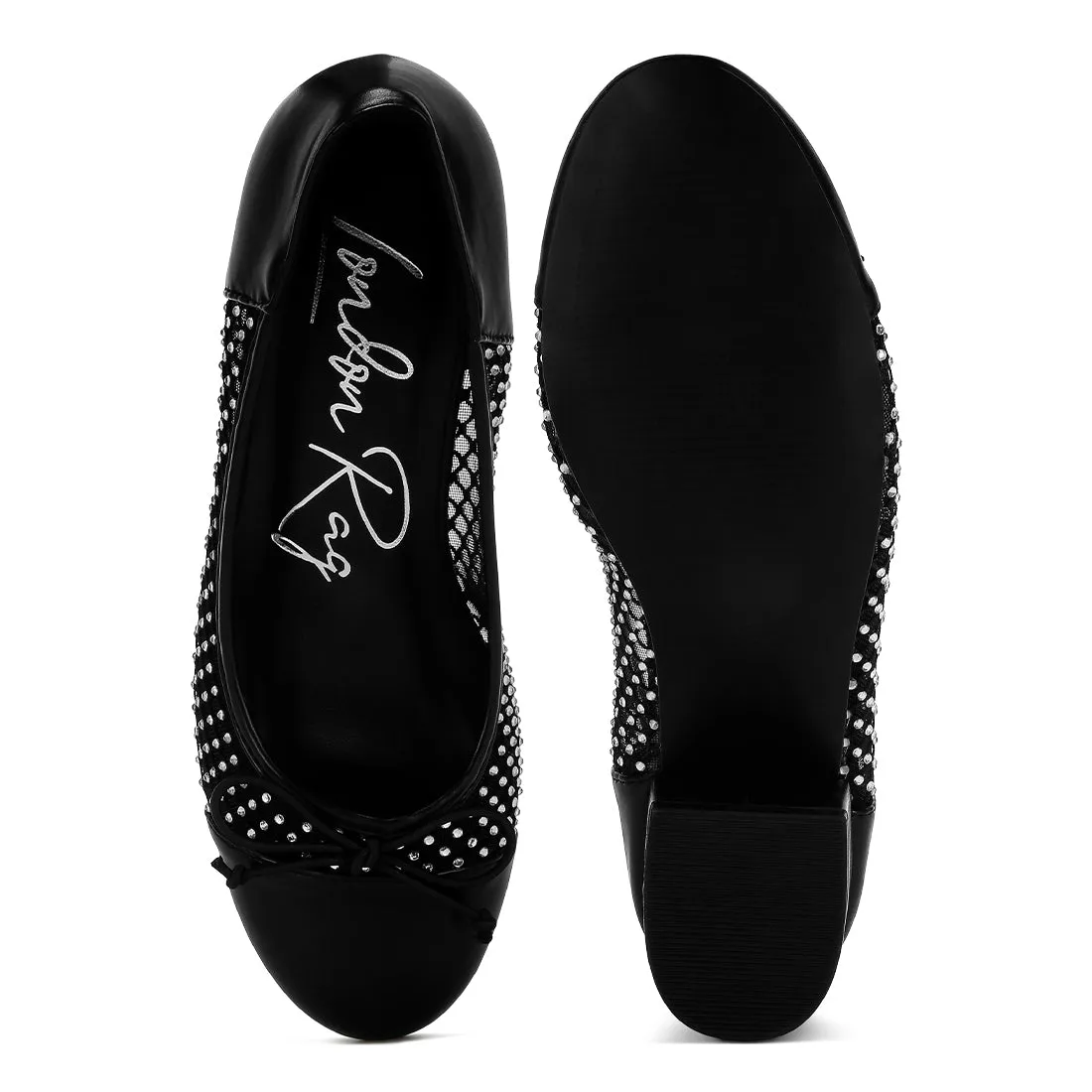 Mesh Ballerina Pumps