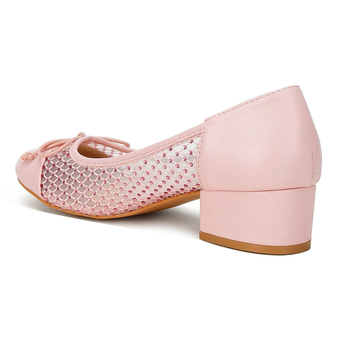 Mesh Ballerina Pumps