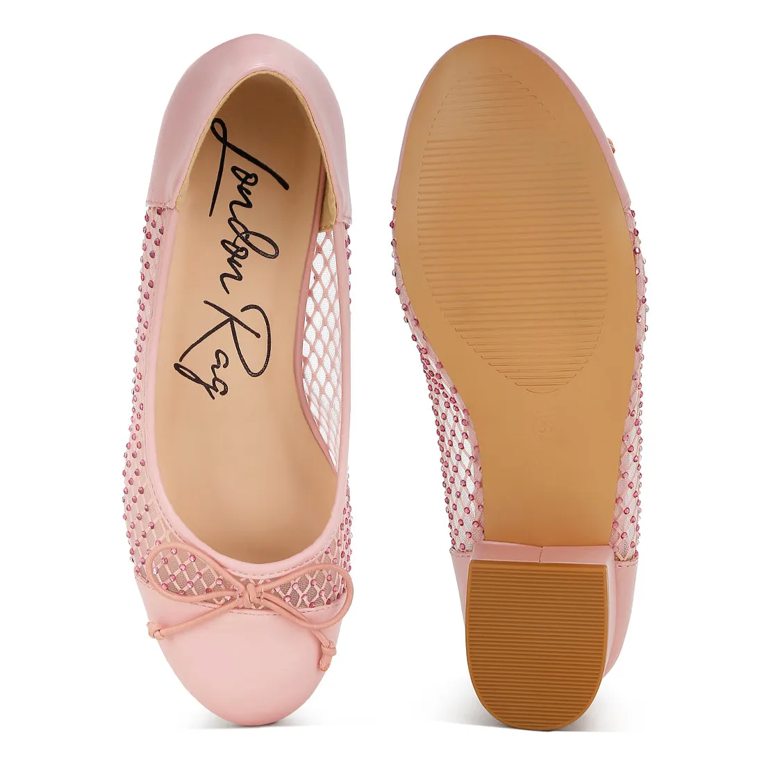 Mesh Ballerina Pumps