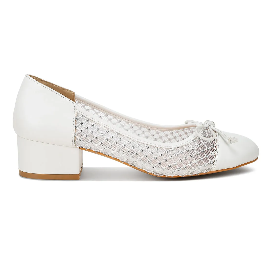 Mesh Ballerina Pumps