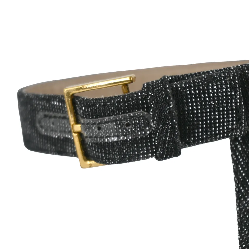 Metallic Square Nudist Sandals