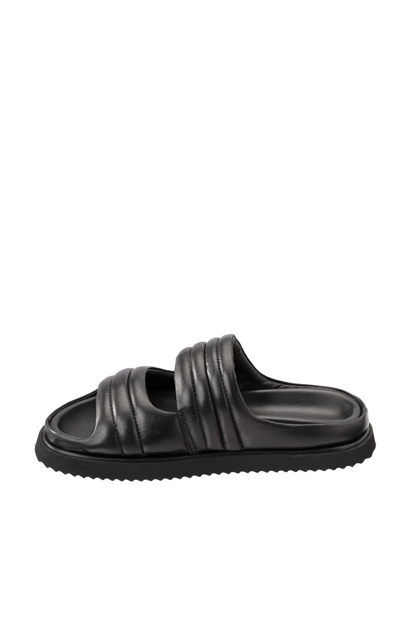 Padded sandals with wide straps
