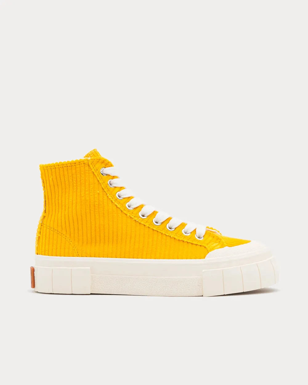 Palm Corduroy Yellow High Top Sneakers