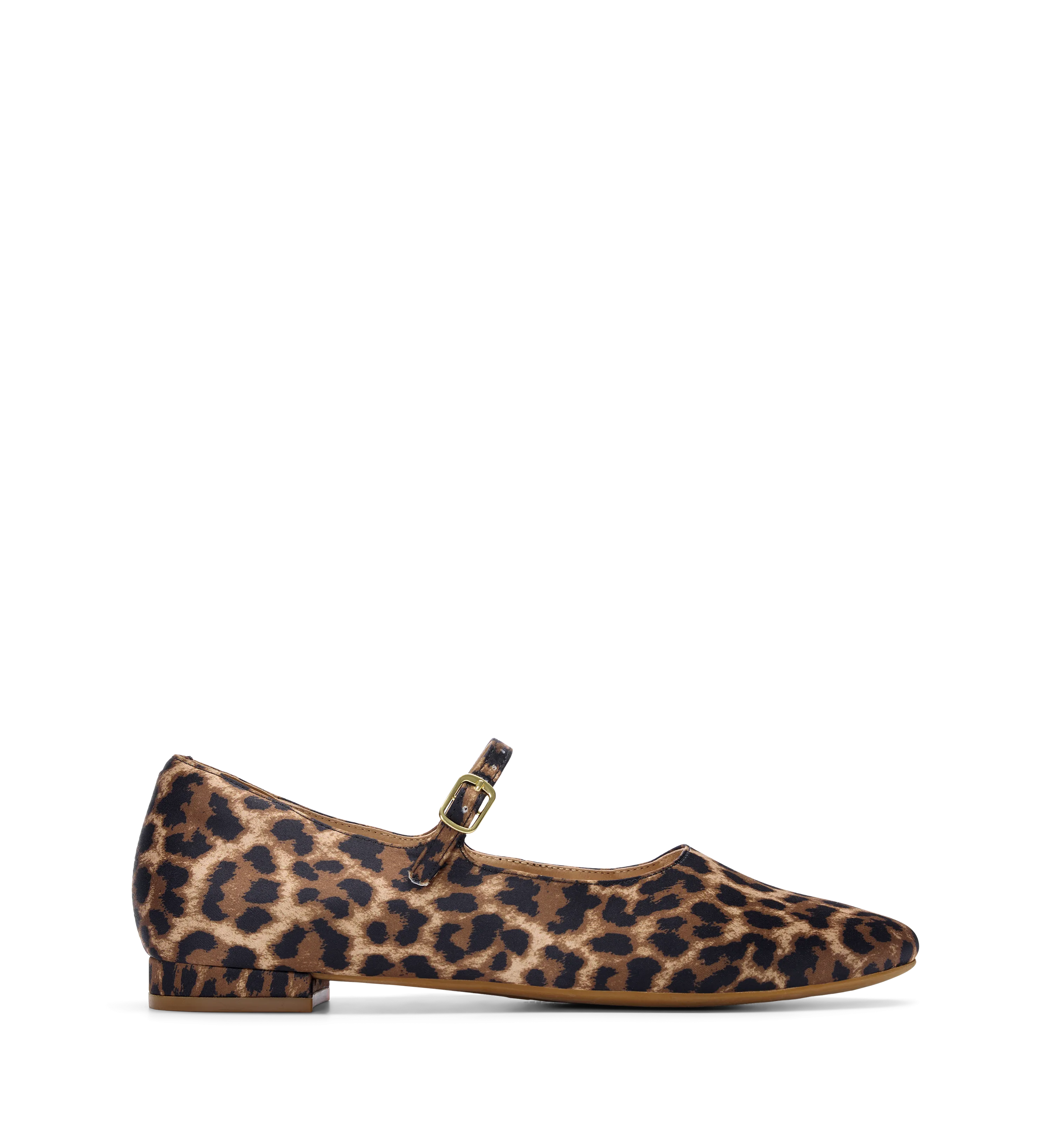 Palmchat Leopard Print Satin Ballet Flats