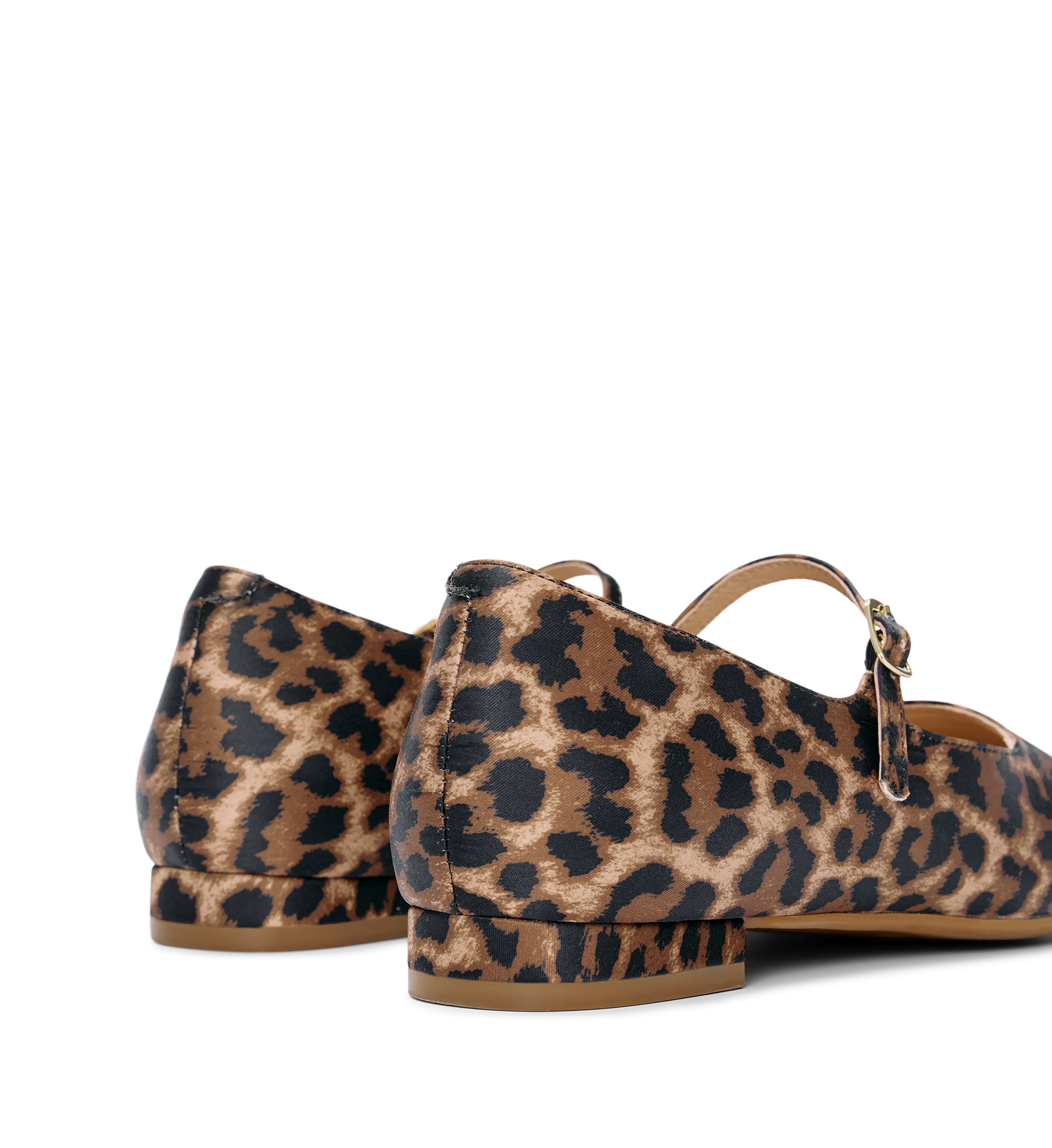 Palmchat Leopard Print Satin Ballet Flats