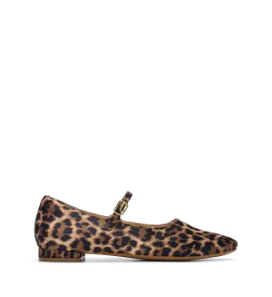 Palmchat Leopard Print Satin Ballet Flats