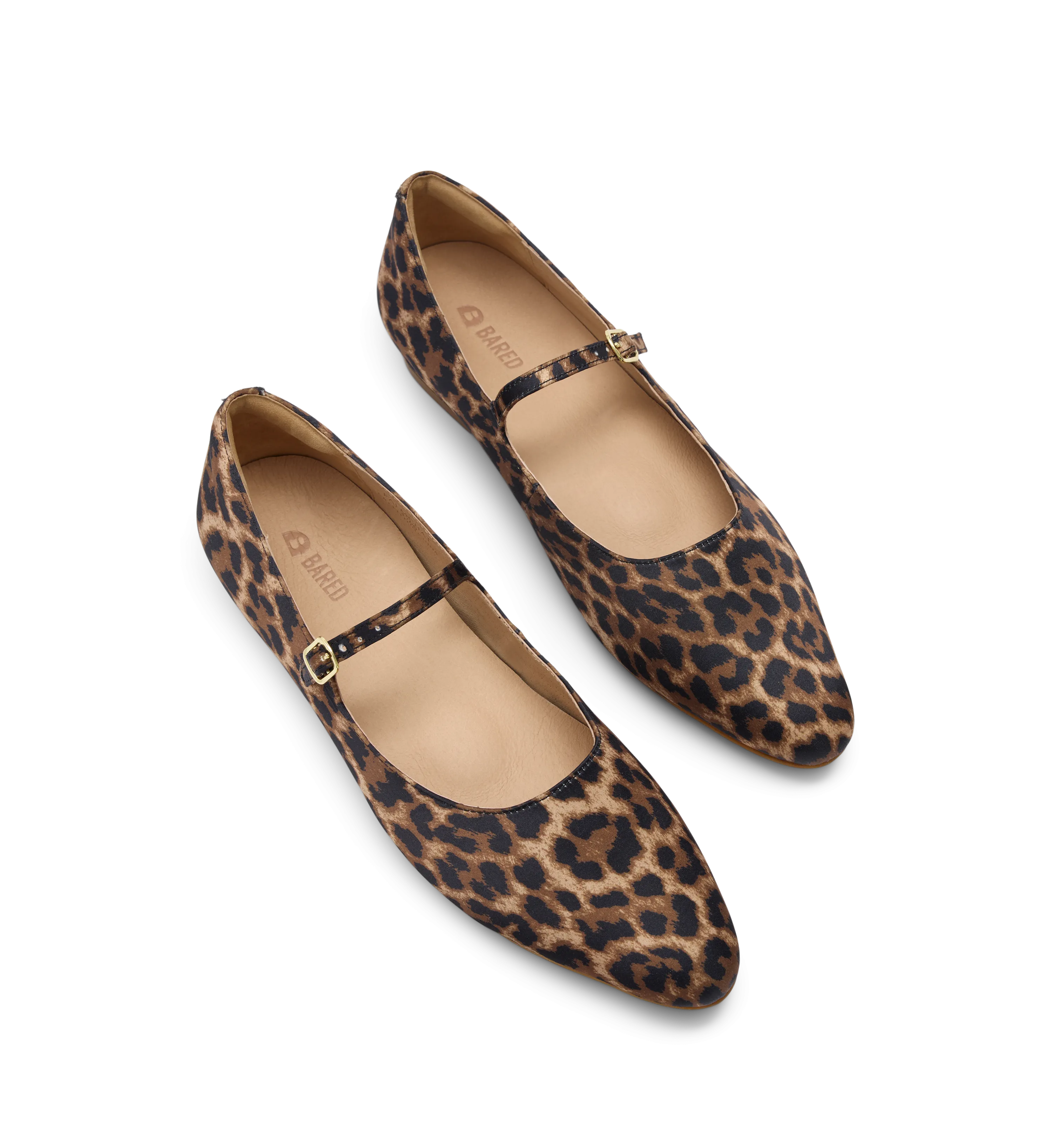 Palmchat Leopard Print Satin Ballet Flats