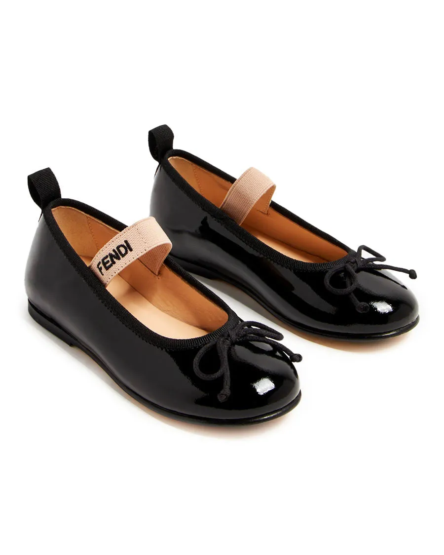 Patent Leather Ballerinas - Black