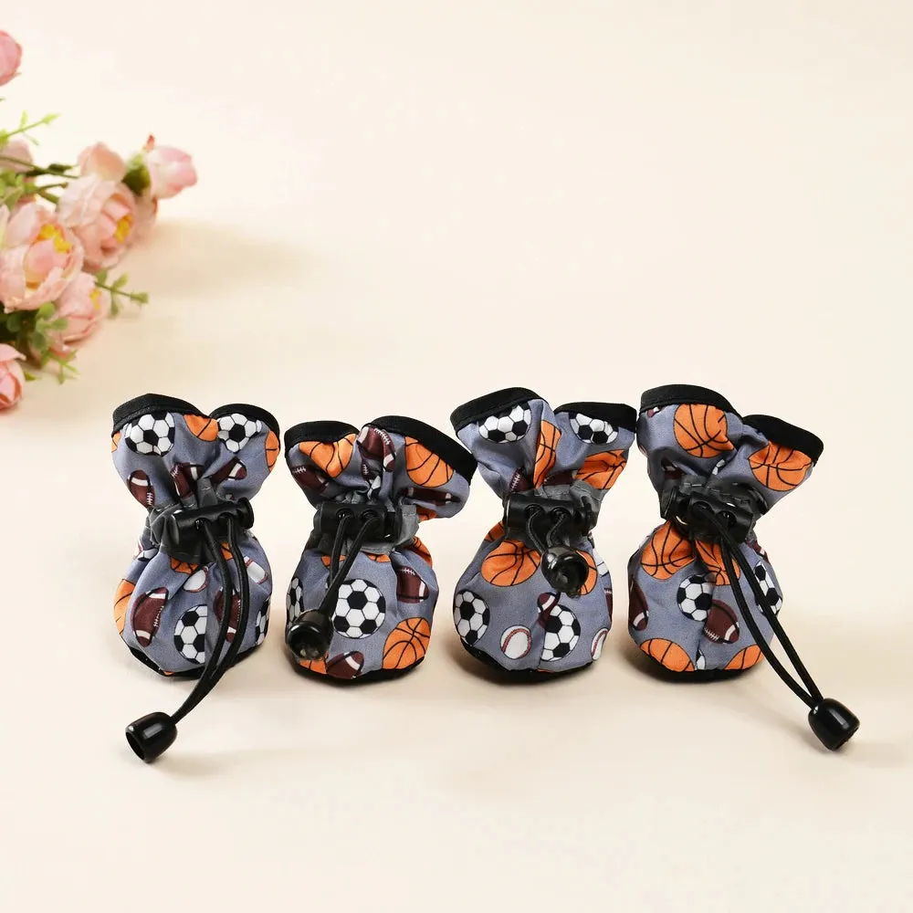 PawFit™ 4-Piece Anti-Slip Dog Shoes - Soft Adjustable Dog Boots