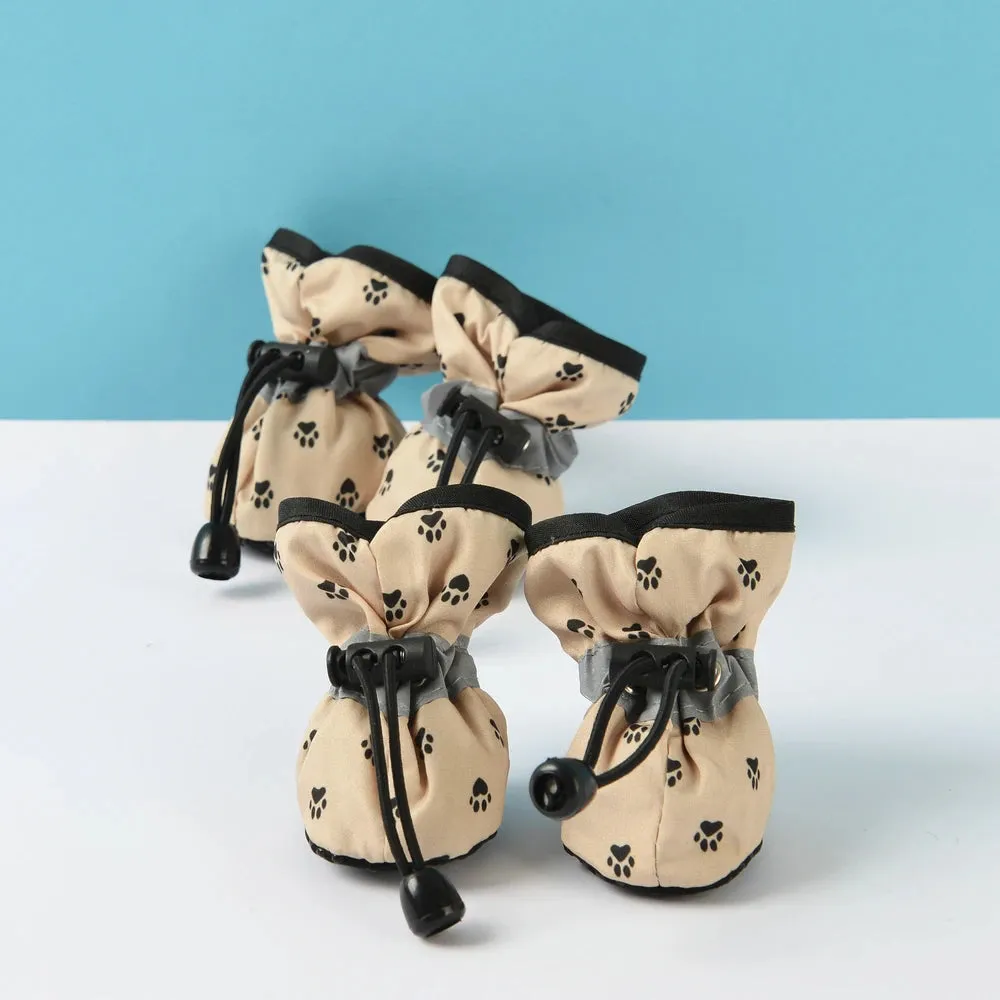 PawFit™ 4-Piece Anti-Slip Dog Shoes - Soft Adjustable Dog Boots