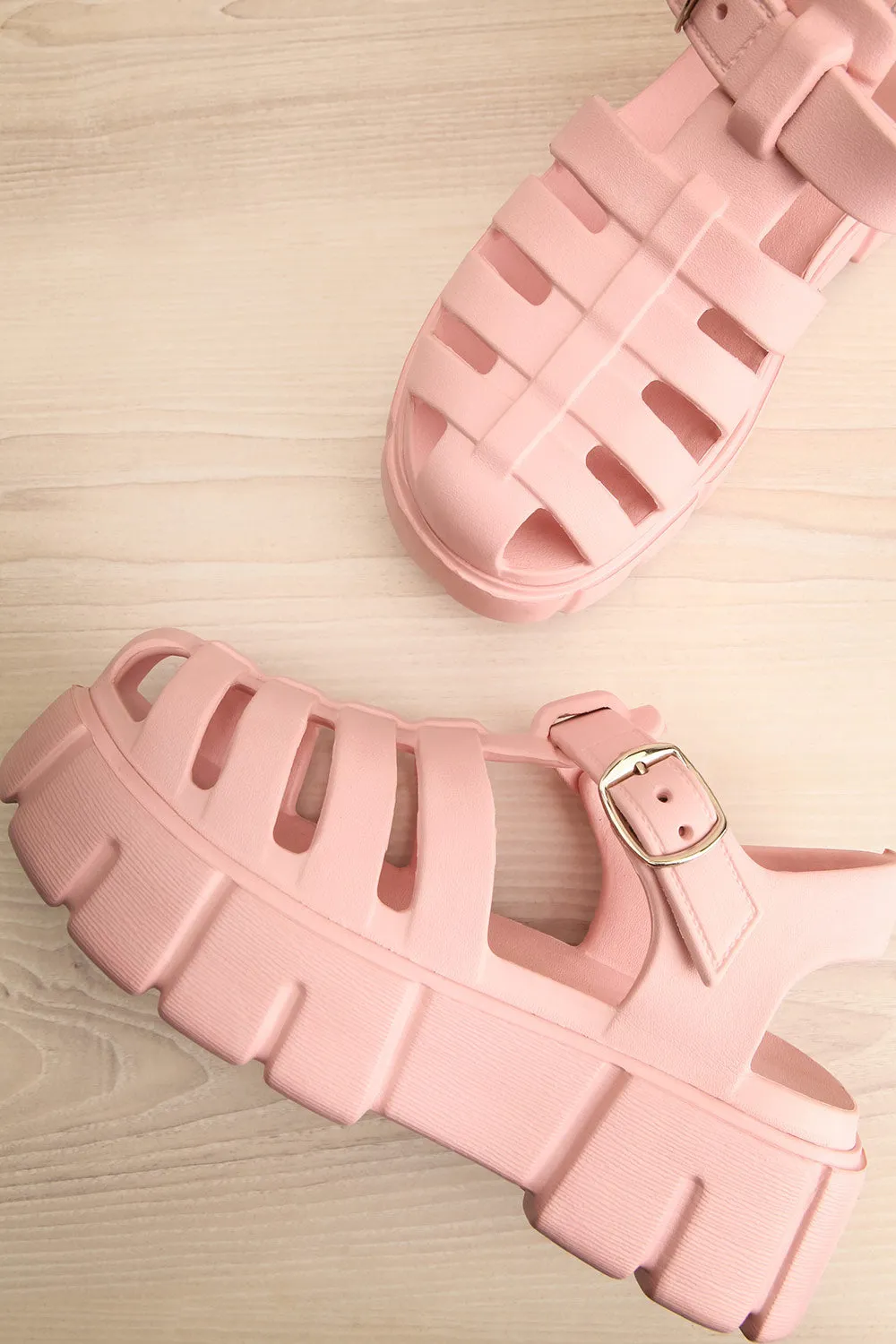 Rarea Pink | Platform Fisherman Sandals