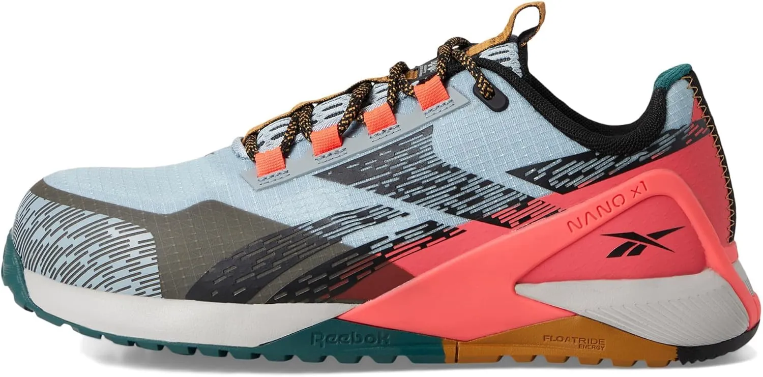 Reebok Women's Rb382 Nano X1 Adventure Work Construction Shoe Blue Safety